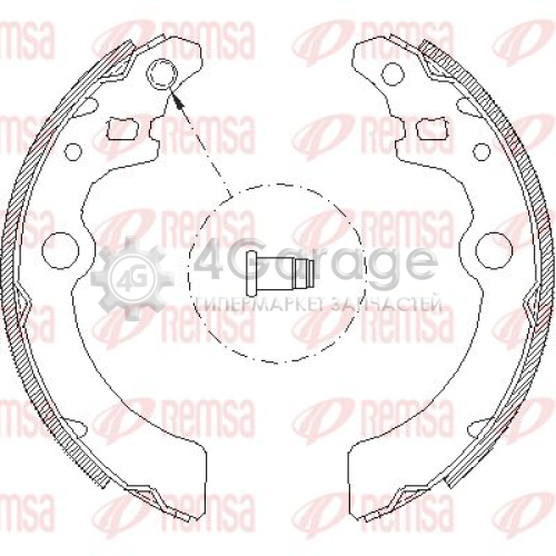 REMSA 414300 Комплект тормозных колодок