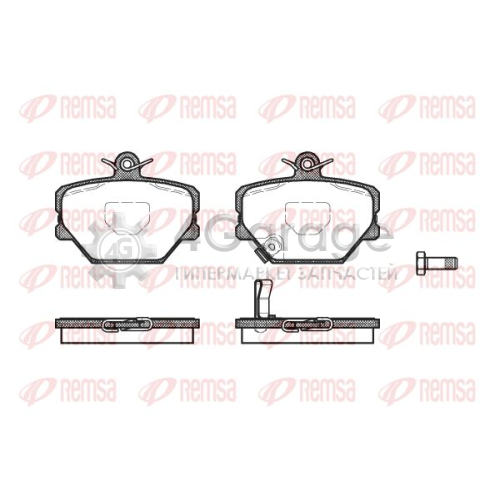 REMSA 070502 Комплект тормозных колодок дисковый тормоз