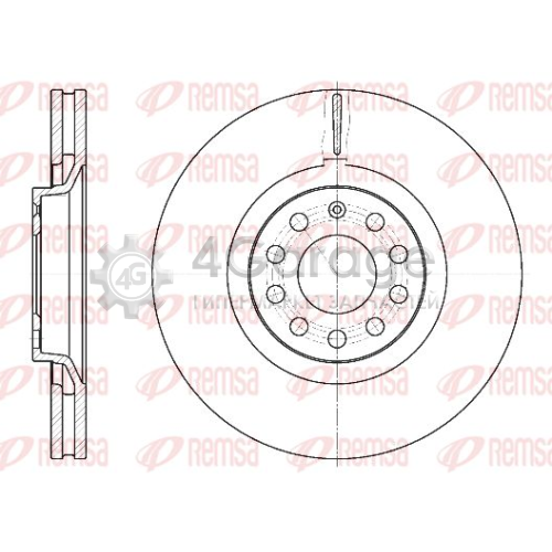 REMSA 673010 Тормозной диск