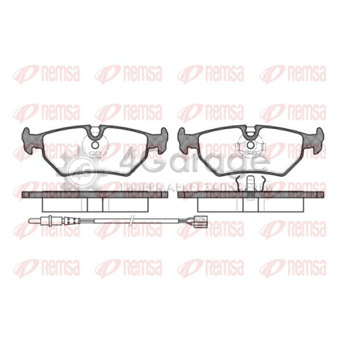 REMSA 026532 Комплект тормозных колодок дисковый тормоз