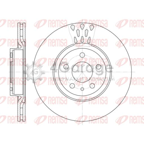 REMSA 631610 Тормозной диск