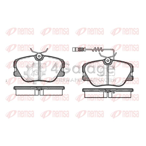 REMSA 018902 Комплект тормозных колодок дисковый тормоз