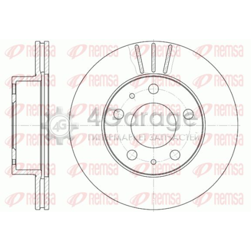 REMSA 650410 Тормозной диск