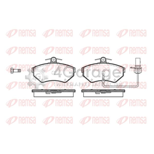 REMSA 063112 Комплект тормозных колодок дисковый тормоз