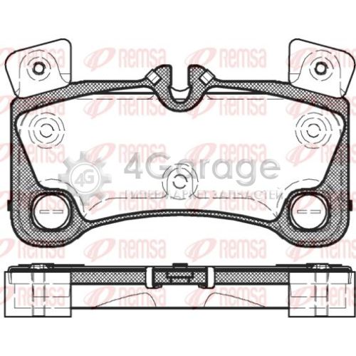 REMSA 134600 Комплект тормозных колодок дисковый тормоз