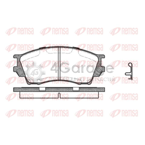 REMSA 049100 Комплект тормозных колодок дисковый тормоз