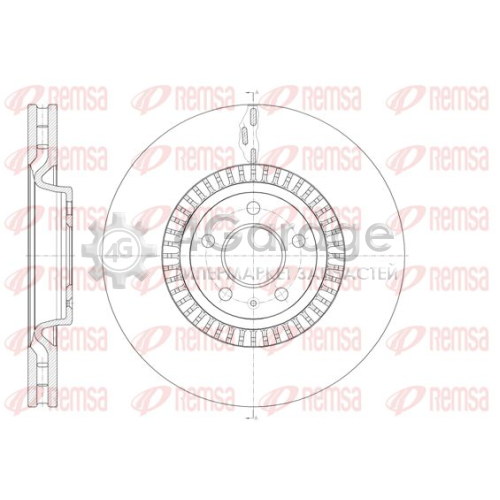 REMSA 6144610 Тормозной диск