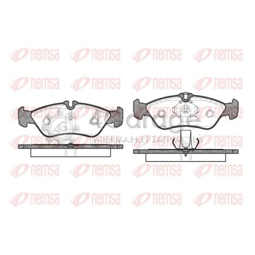 REMSA 058000 Комплект тормозных колодок дисковый тормоз