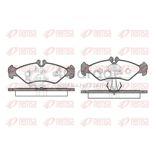 REMSA 057900 Комплект тормозных колодок дисковый тормоз