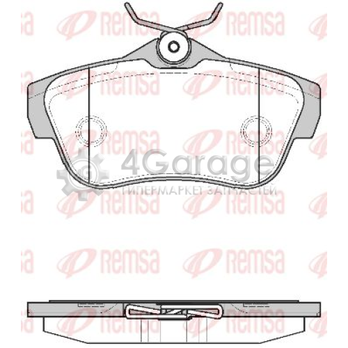 REMSA 129900 Комплект тормозных колодок дисковый тормоз