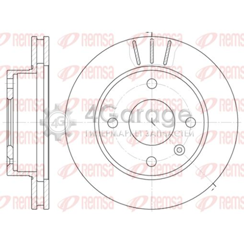 REMSA 609710 Тормозной диск
