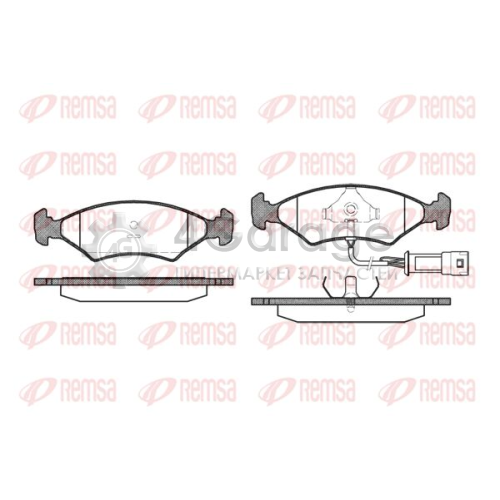 REMSA 011932 Комплект тормозных колодок дисковый тормоз