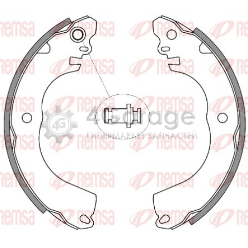 REMSA 425700 Комплект тормозных колодок