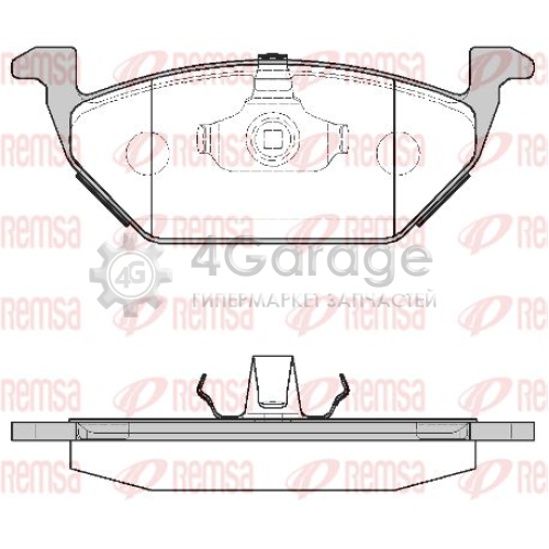REMSA 063300 Комплект тормозных колодок дисковый тормоз