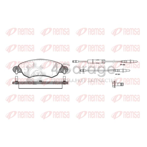 REMSA 082904 Комплект тормозных колодок дисковый тормоз в Красноярске