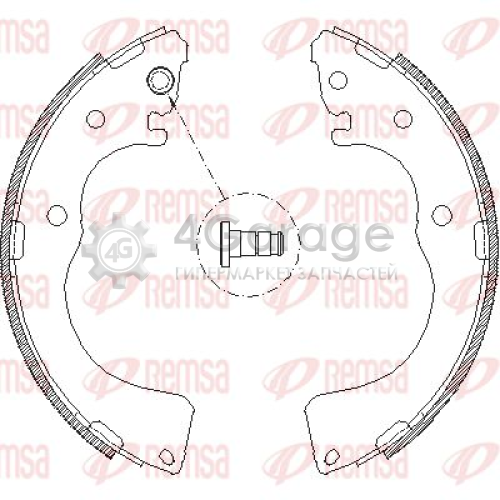 REMSA 417100 Комплект тормозных колодок