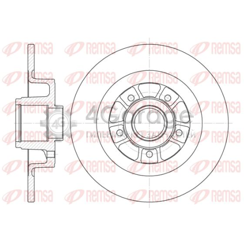 REMSA 661300 Тормозной диск