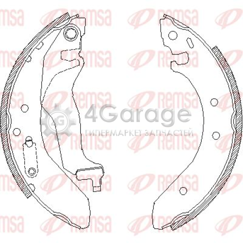 REMSA 440000 Комплект тормозных колодок