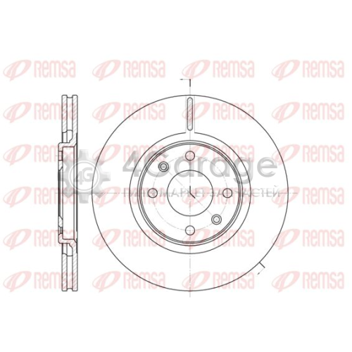 REMSA 630610 Тормозной диск