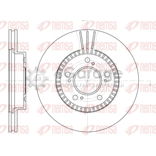 REMSA 658610 Тормозной диск