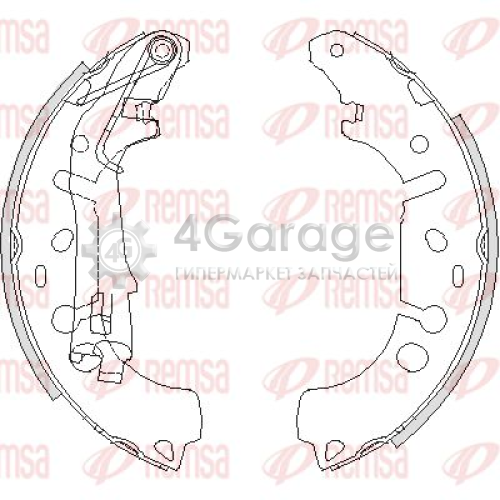 REMSA 419200 Комплект тормозных колодок