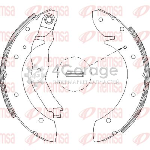 REMSA 439601 Комплект тормозных колодок