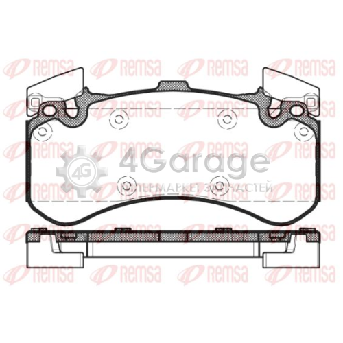 REMSA 146300 Комплект тормозных колодок дисковый тормоз