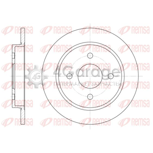 REMSA 615500 Тормозной диск
