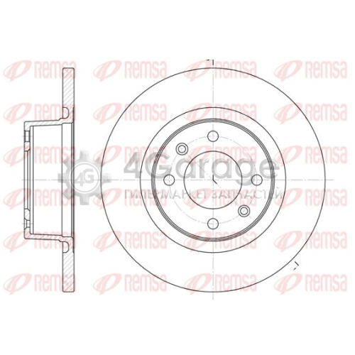 REMSA 660500 Тормозной диск
