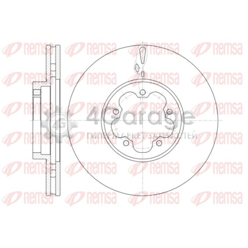 REMSA 6146010 Тормозной диск