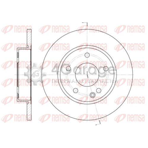 REMSA 652600 Тормозной диск