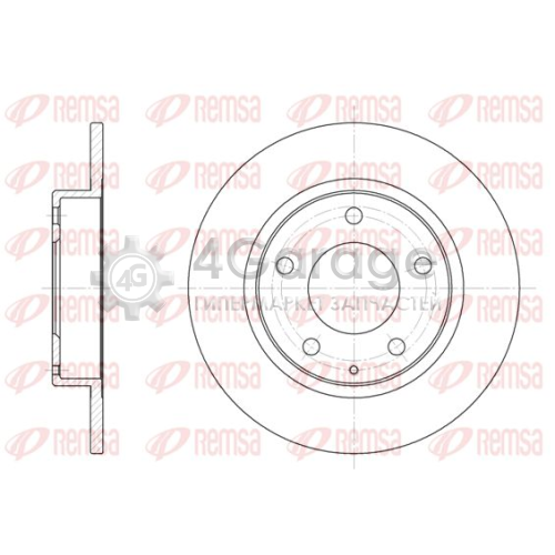 REMSA 620600 Тормозной диск