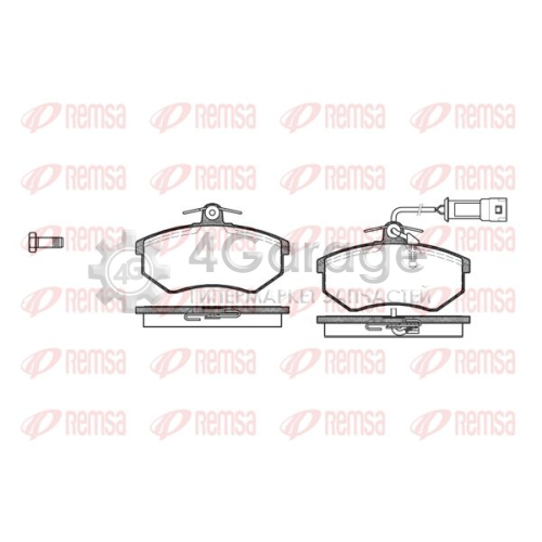REMSA 013412 Комплект тормозных колодок дисковый тормоз