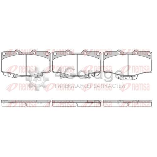 REMSA 031504 Комплект тормозных колодок дисковый тормоз