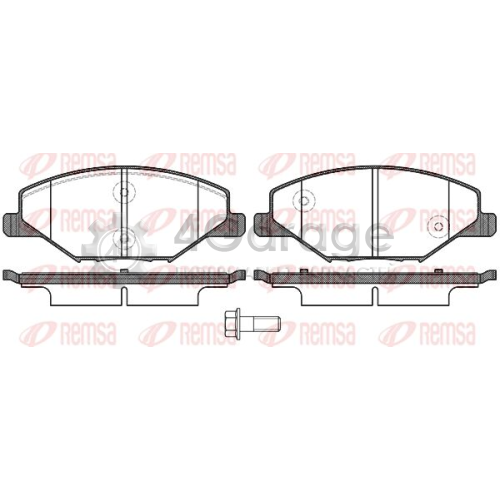 REMSA 155300 Комплект тормозных колодок дисковый тормоз