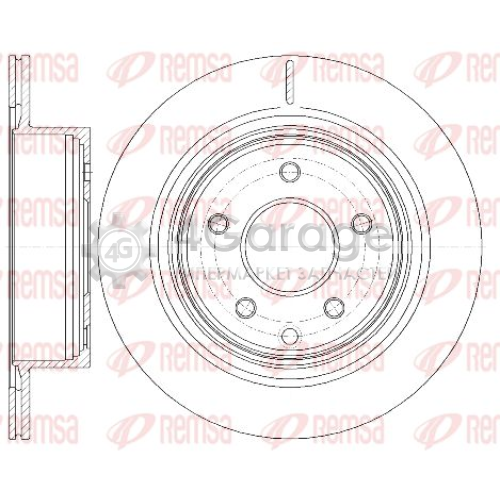 REMSA 699810 Тормозной диск