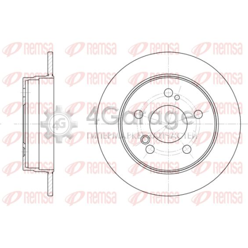 REMSA 619400 Тормозной диск