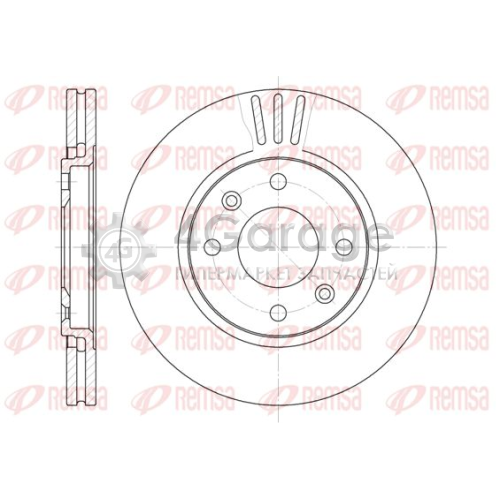REMSA 644910 Тормозной диск