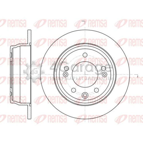 REMSA 6110500 Тормозной диск