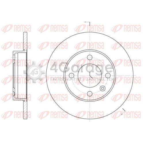 REMSA 608600 Тормозной диск