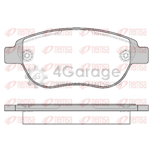 REMSA 084100 Комплект тормозных колодок дисковый тормоз