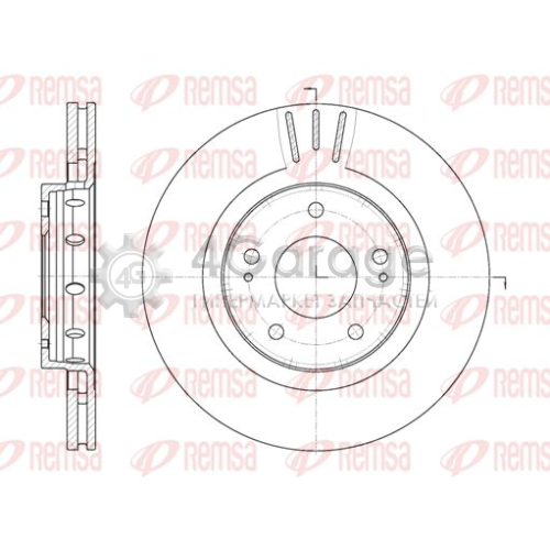 REMSA 689610 Тормозной диск