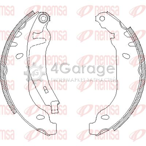 REMSA 416902 Комплект тормозных колодок