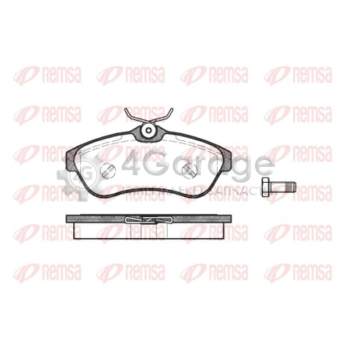 REMSA 088000 Комплект тормозных колодок дисковый тормоз