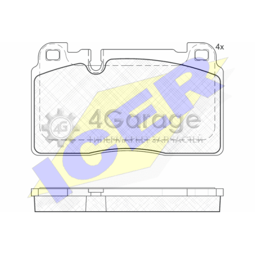 ICER 182112 Комплект тормозных колодок дисковый тормоз