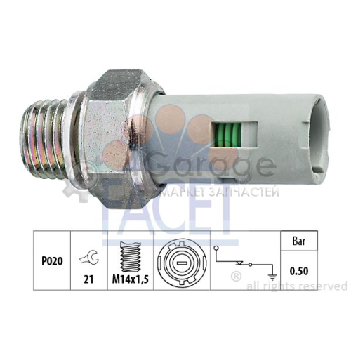 Датчик давления масла Made in Italy OE Equivalent FACET 70151 в Нижнем Новгороде