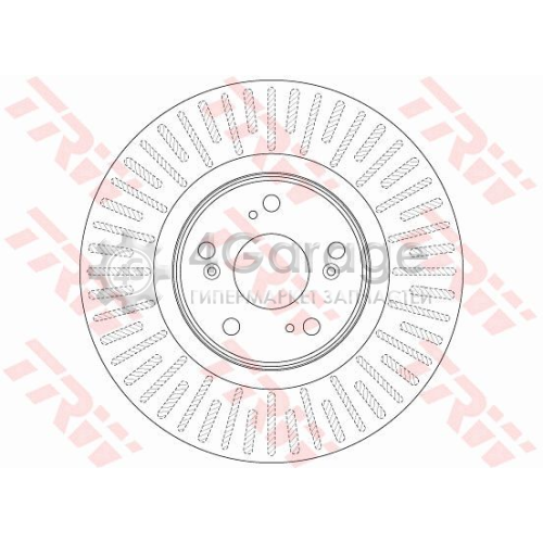 TRW DF6437 Тормозной диск