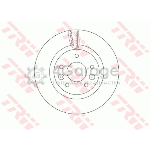 TRW DF6786 Тормозной диск
