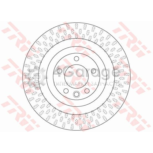 TRW DF6505S Тормозной диск