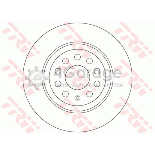 TRW DF6504 Тормозной диск задний